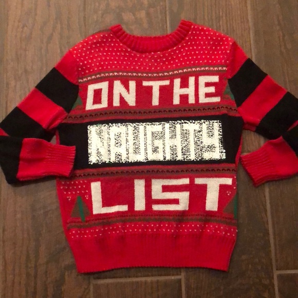 Naughty/Nice Flip Sequins Sweater - Picture 2 of 3